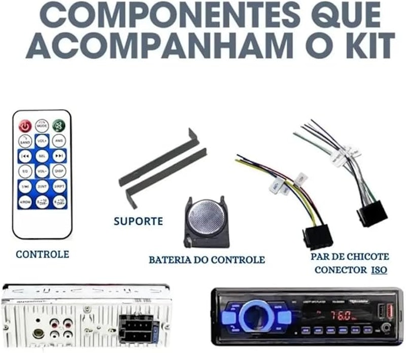 Auto Rádio FM RS-2605BR Plus 3