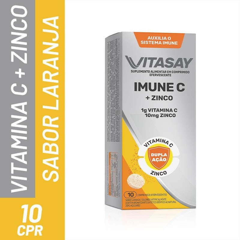 Suplemento Alimentar Vitasay Imune C Sabor Laranja 4