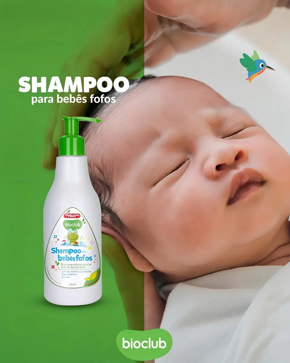 Shampoo para Bebês Fofos Bioclub 5