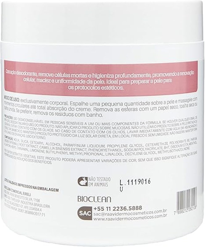 Creme Esfoliante Corporal Média Abrasão 500 g 2