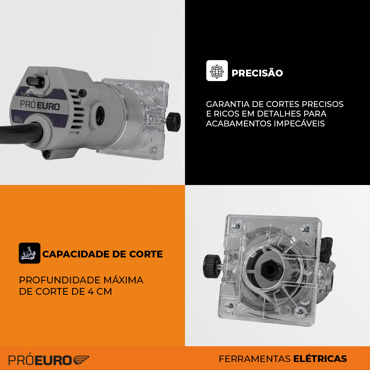 Tupia Manual Laminadora 650 W Completa Pró Euro 4