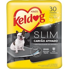 Tapete Higiênico Slim Carvão Ativado 30 Unidades