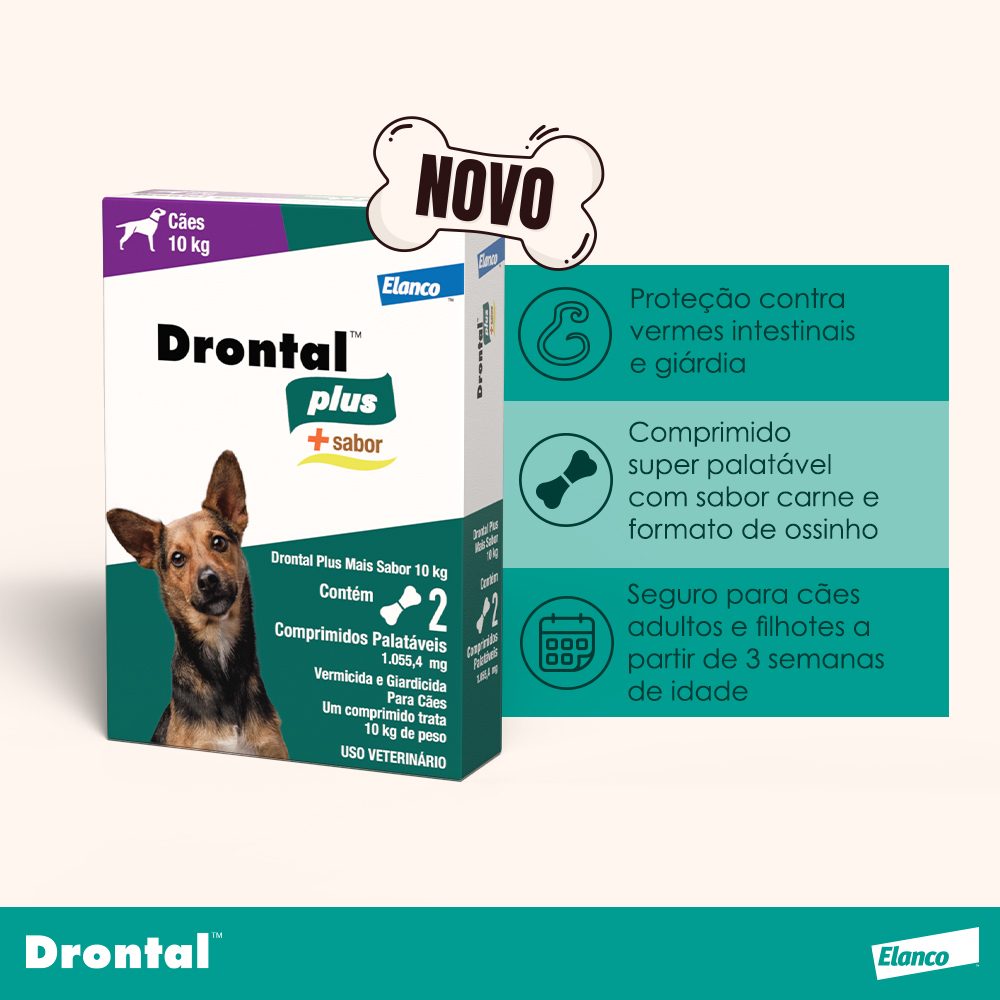 Vermífugo Drontal Plus Sabor Carne 5