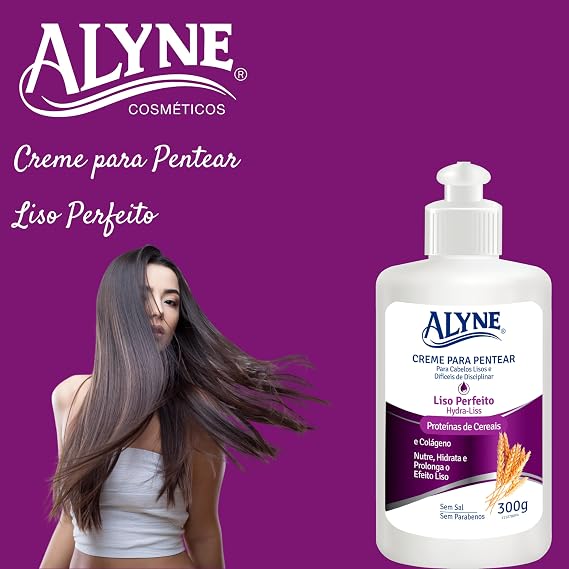 Creme para Pentear Liso Perfeito Alyne 2