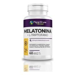 Suplemento Melatonina + L-Triptofano 500 mg