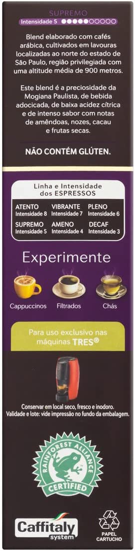 Cápsula de Café Espresso Supremo TRES 3 Corações 4