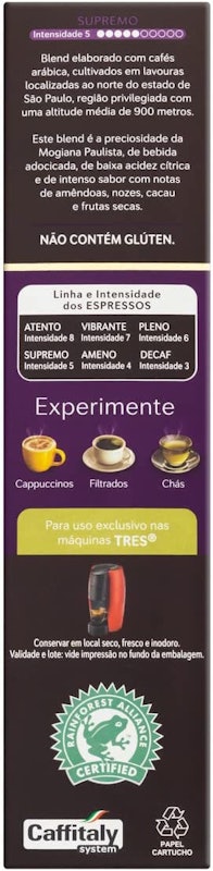 Cápsula de Café Espresso Supremo TRES 3 Corações 4