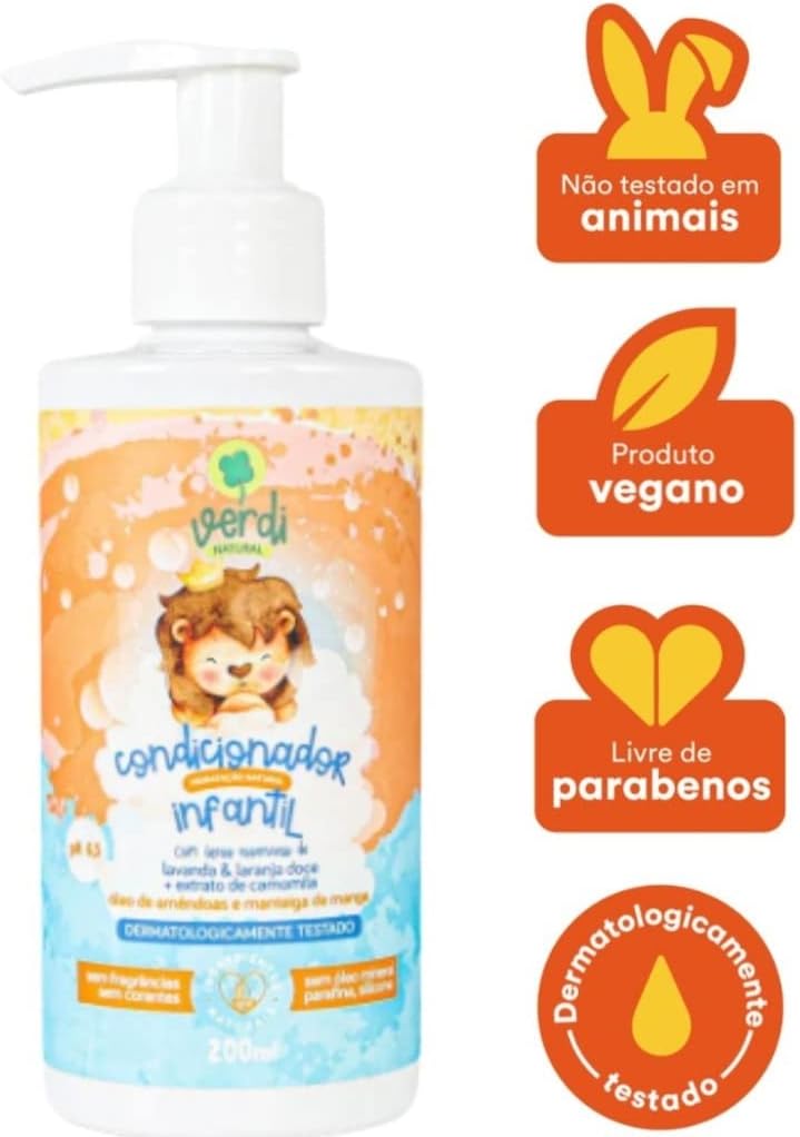 Condicionador Infantil 100% Natural com Óleos Essenciais 2