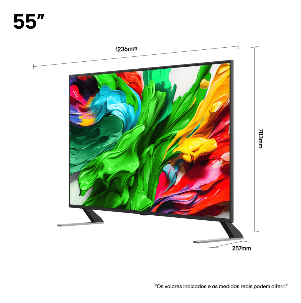 Smart TV LG QNED Evo AI 4K QNED85 MiniLED de 55 Polegadas 2025 5