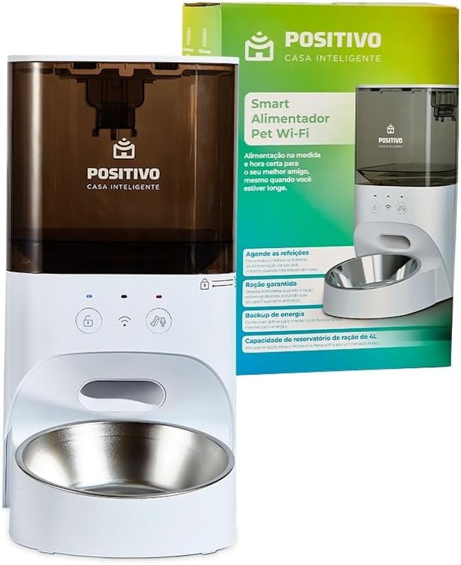 Smart Alimentador Pet Wi-Fi Positivo Casa Inteligente 1