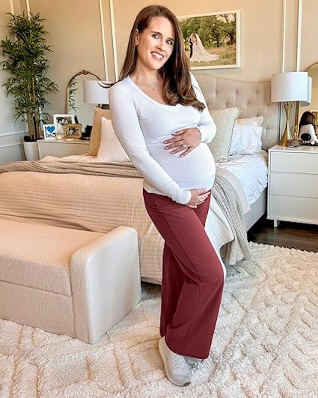Calça de Gestante com Pernas Largas 4