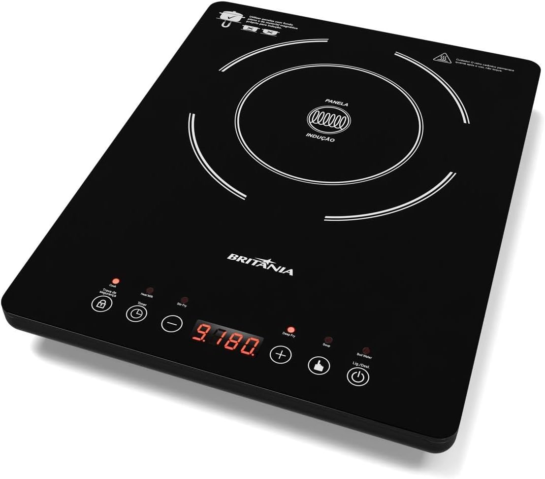 Cooktop de Indução Britânia Portátil Painel Touch 2