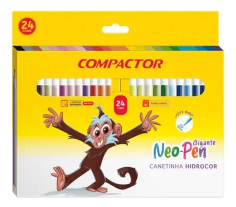 Hidrográfica Neo-Pen Gigante C/ 24 Cores 1
