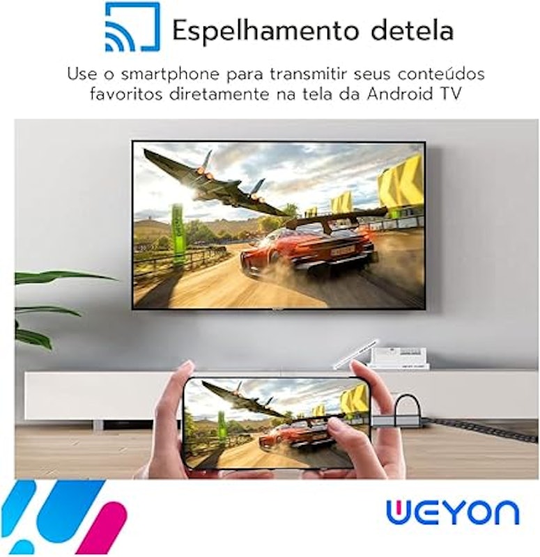 Smart TV 24 LED HD Weyon Android TV HDMI USB W-Fi 100/240 V 4