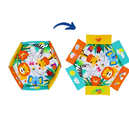 Tapete Ginásio com Bolinhas para Bebê Party Azul 5