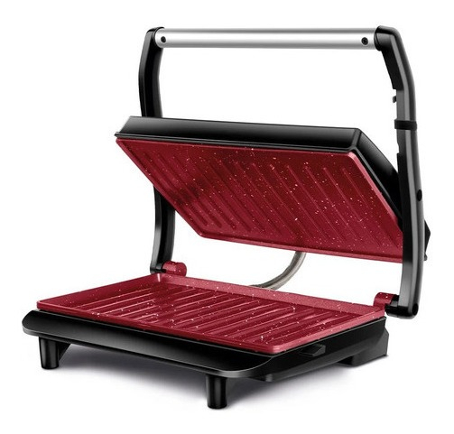 Press Grill Red Ceramic Mondial 3