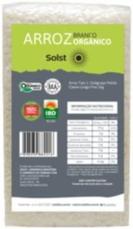 Arroz Longo Fino Branco Orgânico Solst 1