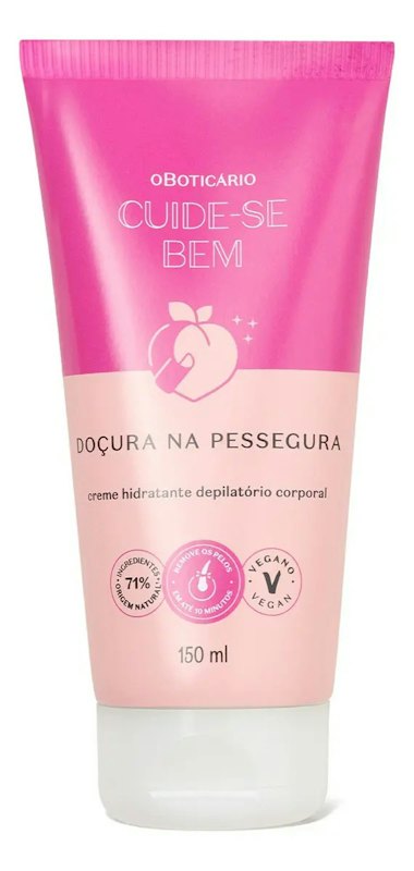 Creme Hidratante Depilatório Corporal Cuide-se Bem Doçura na Pessegura 1