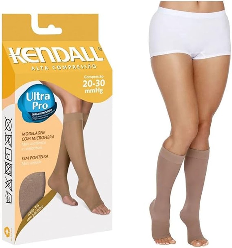 Meia Kendall 3/4 20-30 mmHg sem Ponteira 2