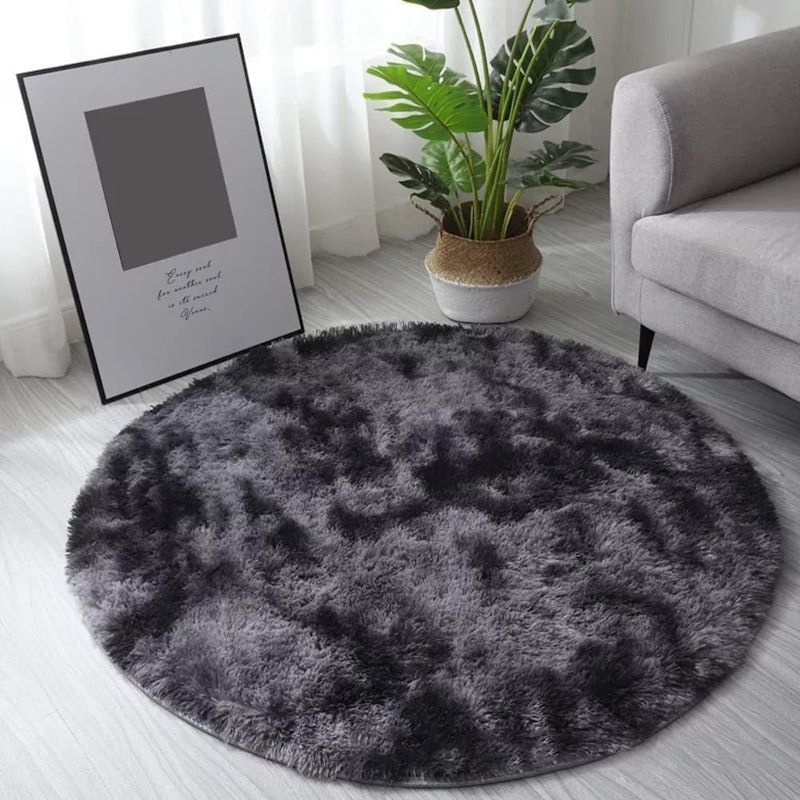Tapete Redondo Peludo para Sala ou Quarto 1