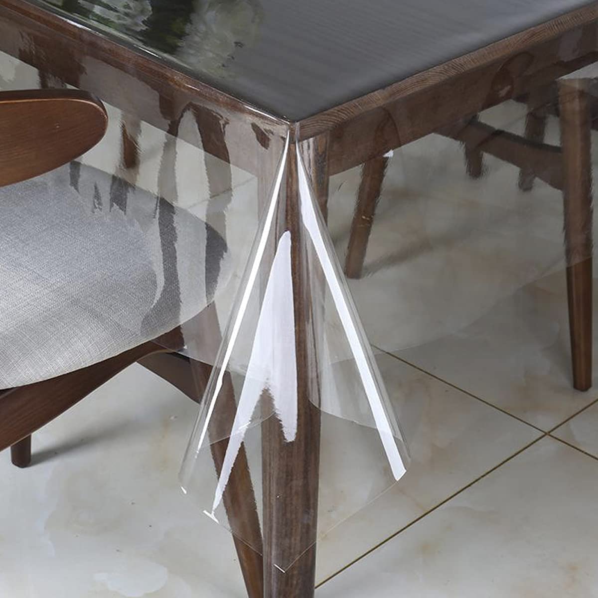 Toalha de Mesa de Plástico Transparente PVC 2