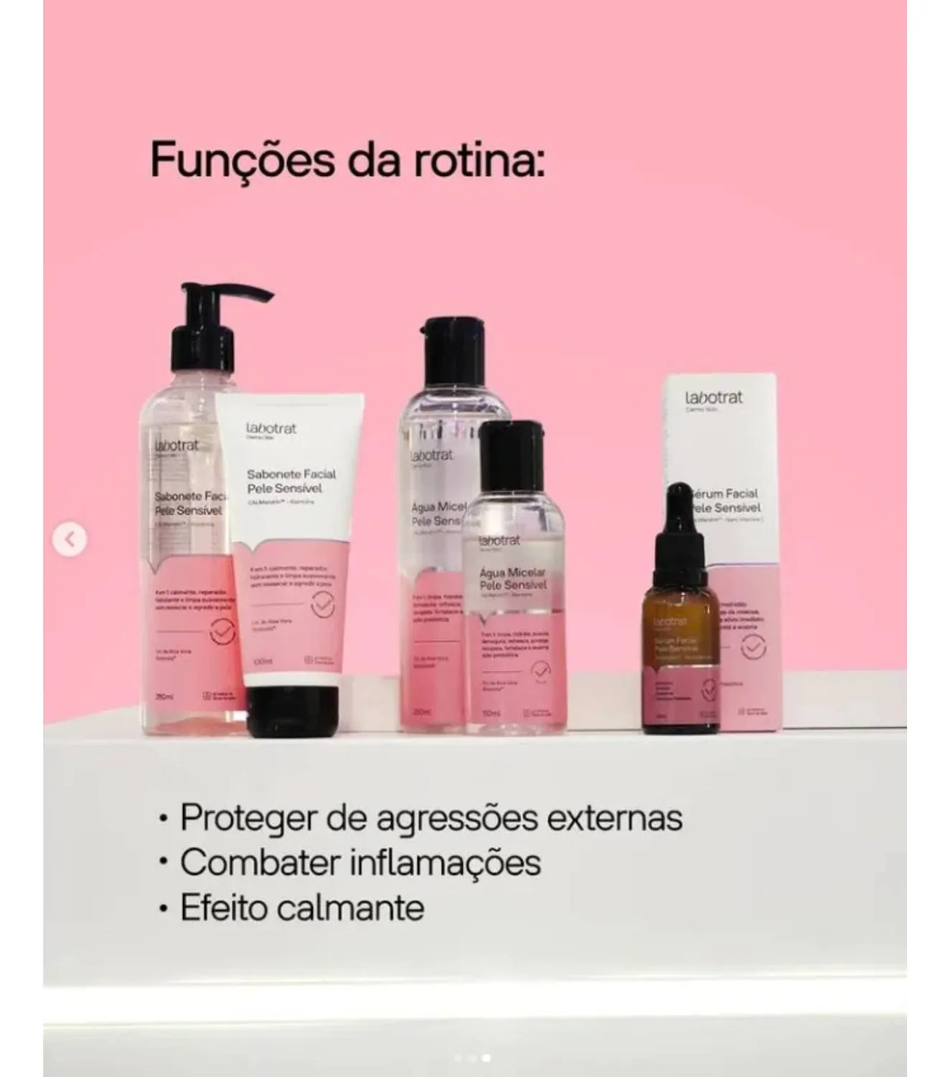 Kit Facial Pele Sensível Dermo Skin c/ 3 Itens Labotrat 2