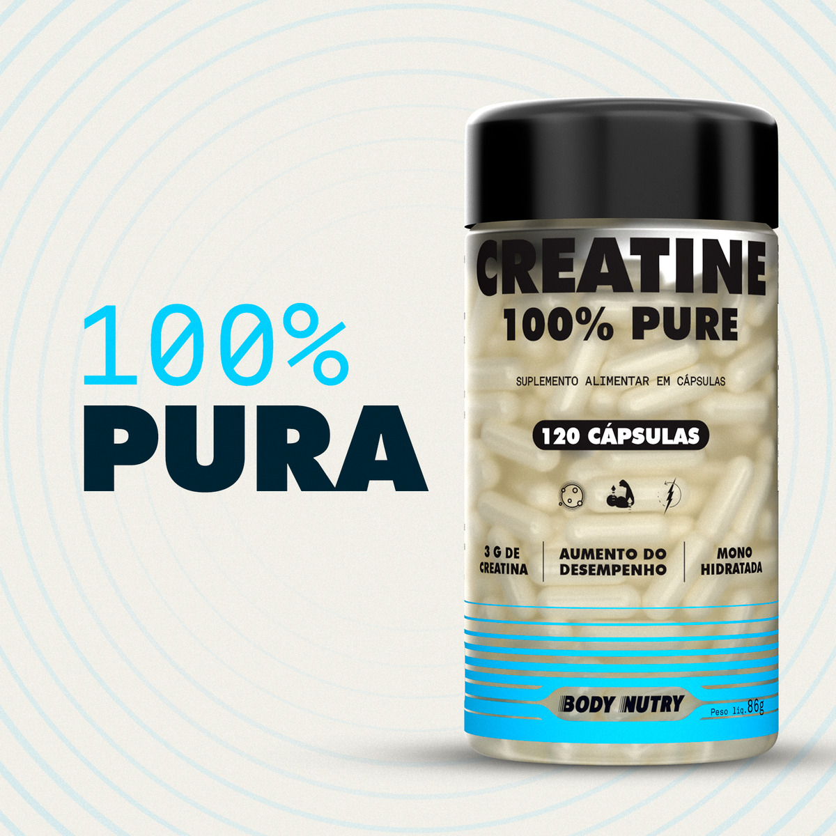 Creatina 100% Pura Body Nutry 3
