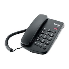 Telefone com Fio e Chave de Bloqueio