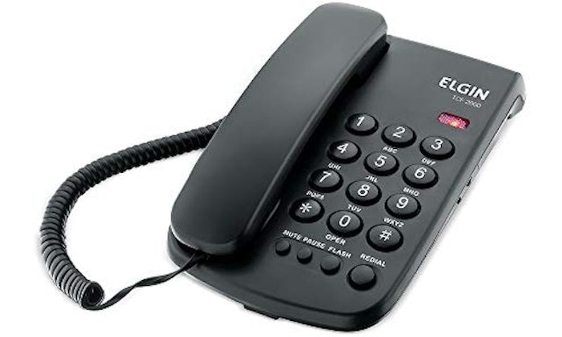 Telefone com Fio e Chave de Bloqueio 1