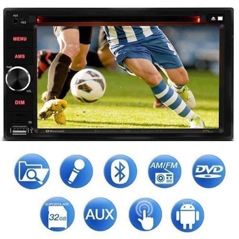 DVD Player Automotivo Evolve Light 3