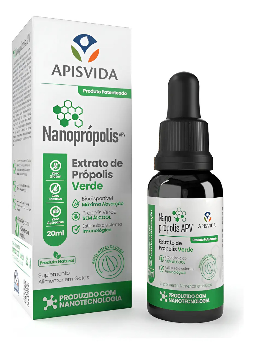 Nanoprópolis Extrato de Própolis Verde 1