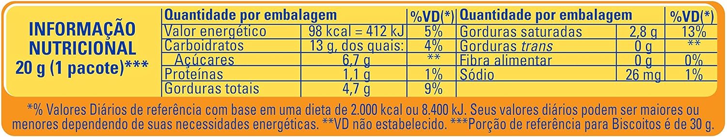 Cookie Passatempo Leite com Gotas de Chocolate 60g 3