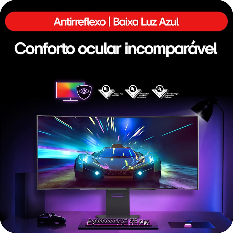 Monitor Gamer LG UltraGear OLED Curvo Tela OLED 45” 4