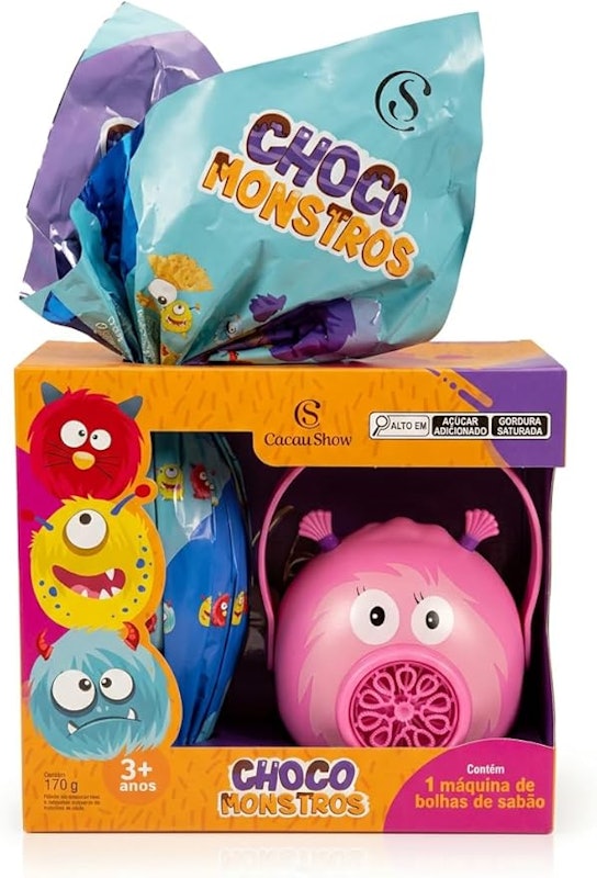 Ovo de Páscoa ao Leite Chocomonstros Bolha de Sabão Claudete 1