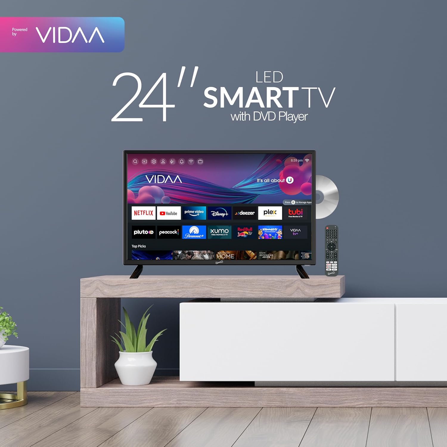 TV Led HDTV Widescreen de 24 Polegadas Supersonic 2