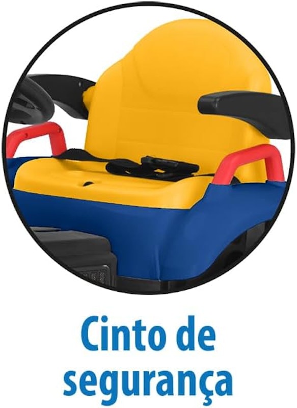 Trator Escavadeira R/C Elétrico 12 V Bandeirante 3