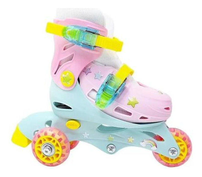 Patins AJ Tri-Line com Acessórios Unicórnio 3
