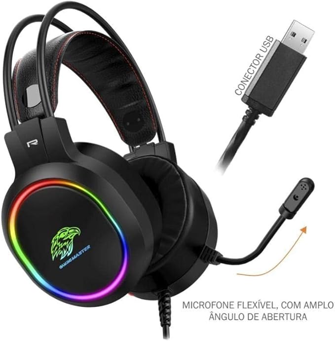 Headset Gamer RGB K-Mex 2
