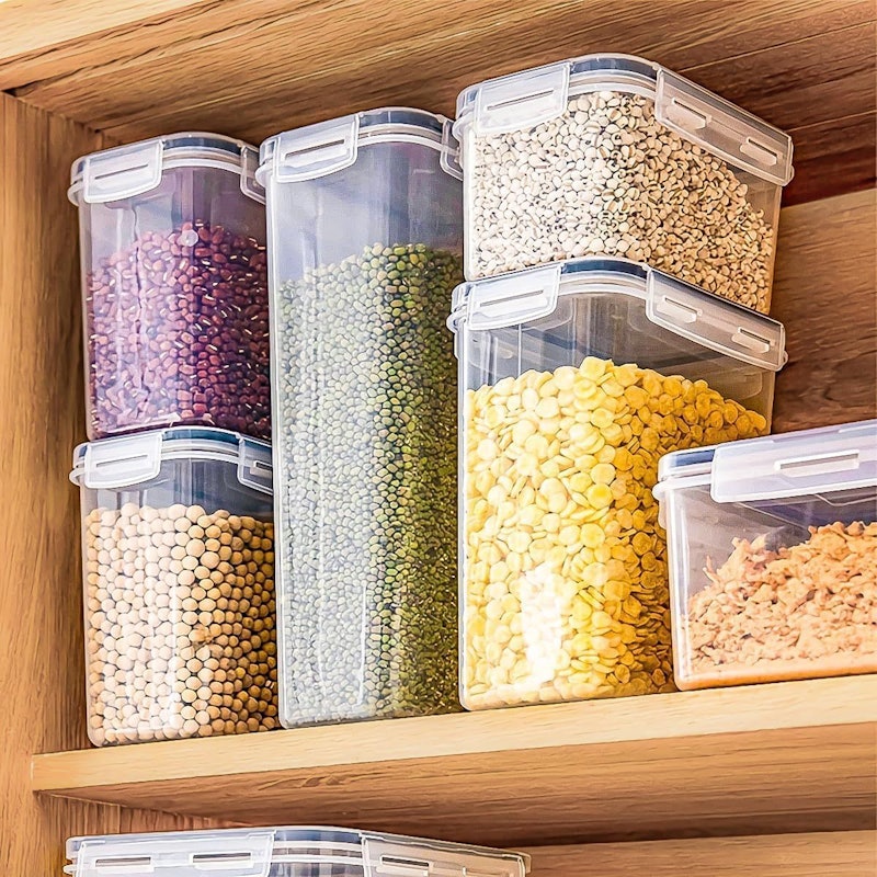 Kit 15 Potes Tampa Hermético Porta Alimentos 2