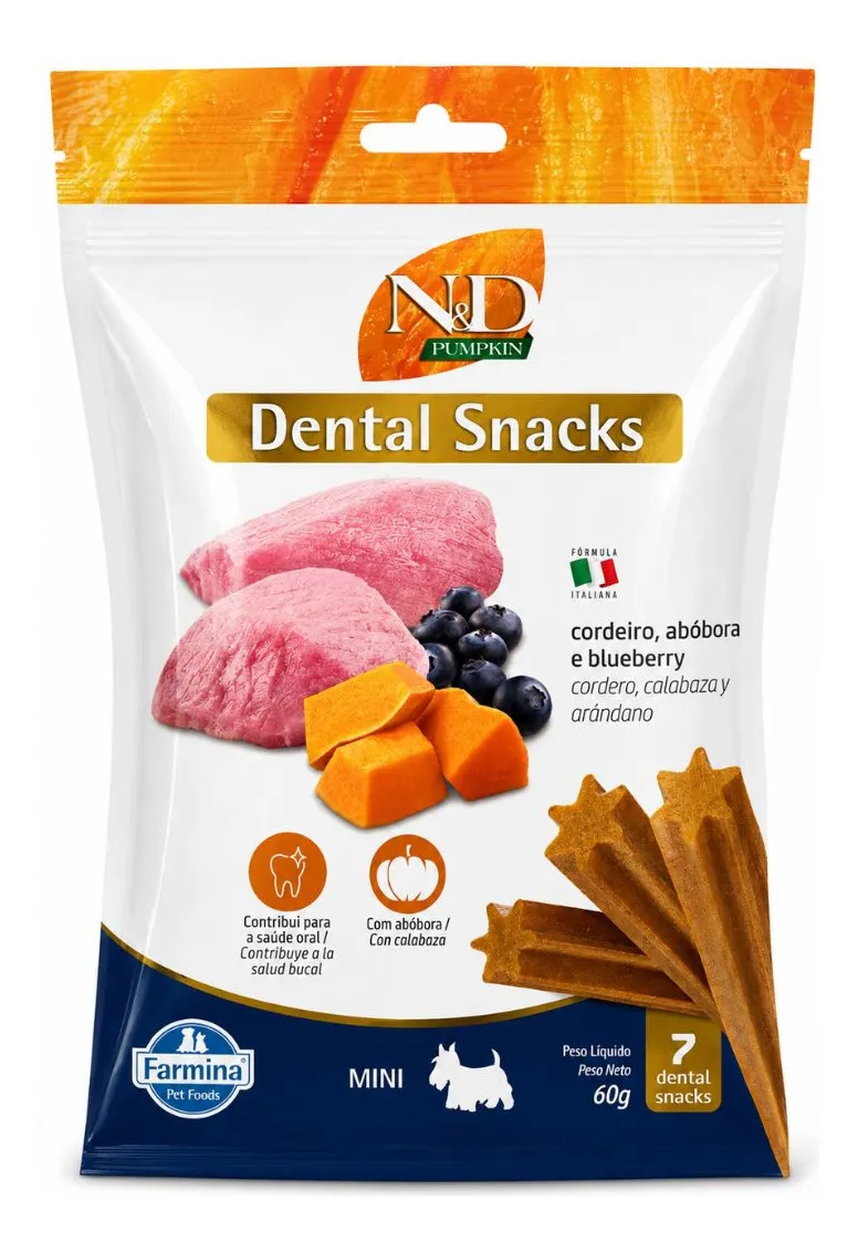 N&D Pumpkin Cordeiro Petiscos Dentais Mini 2