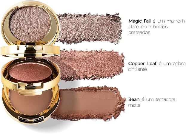 Trio de Sombras Nádia Tambasco by Océane - 3 To Go Palette Hazel 3