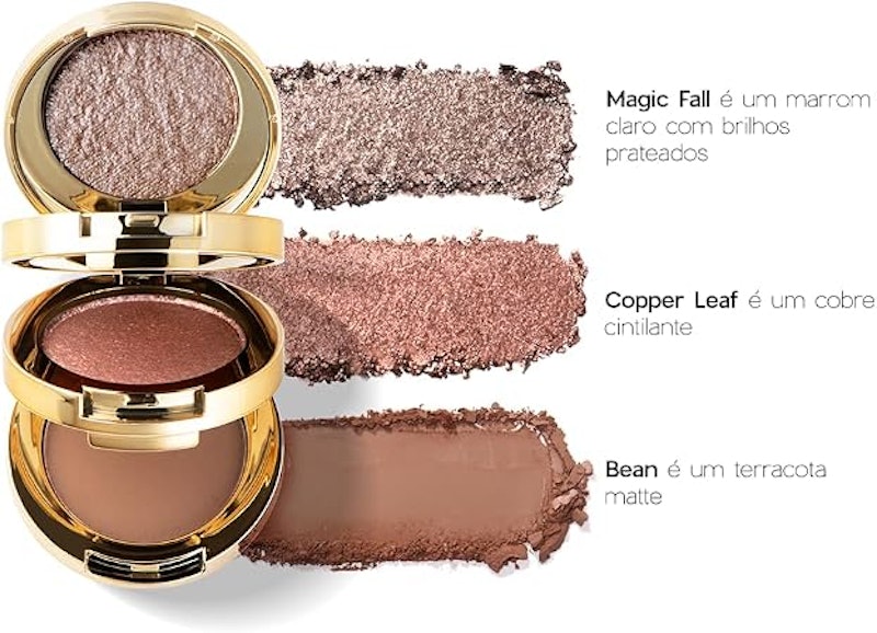 Trio de Sombras Nádia Tambasco by Océane - 3 To Go Palette Hazel 3