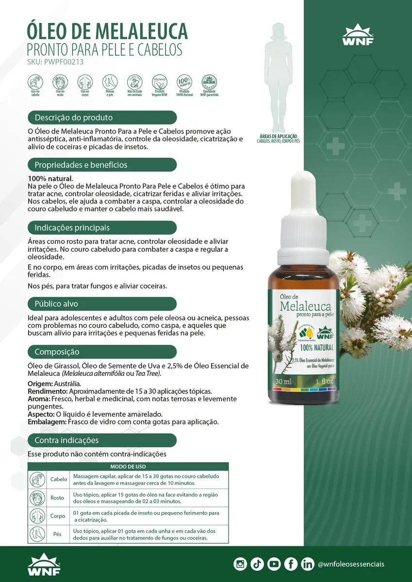 Óleo de Melaleuca Pronto para Pele 2