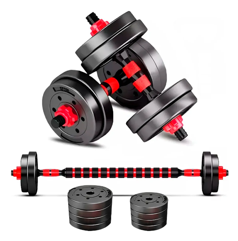 Kit Halteres de Anilhas e Barras Ajustáveis 14 kg 3
