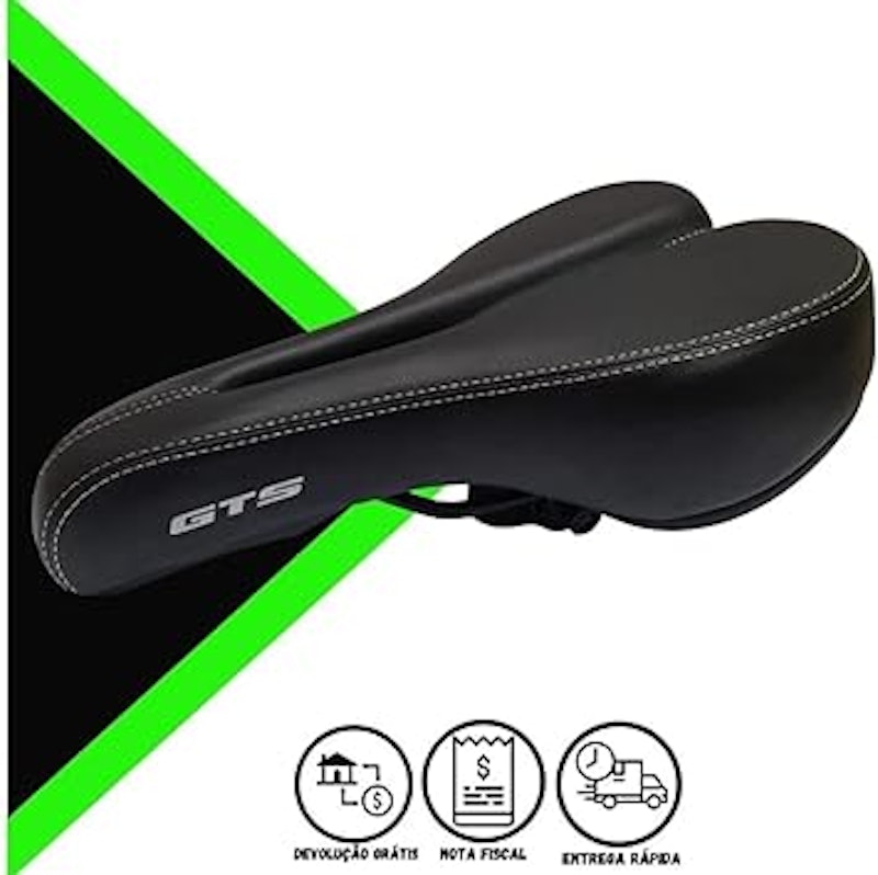 Selim Bike Mtb Logan Md211A-1 Preto com Cavidade Neopreme 4