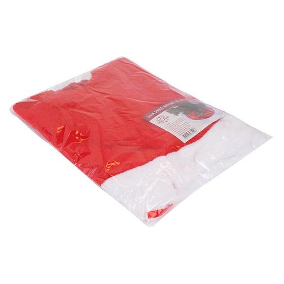 Saia para Árvore de Natal Branca com Vermelho 4