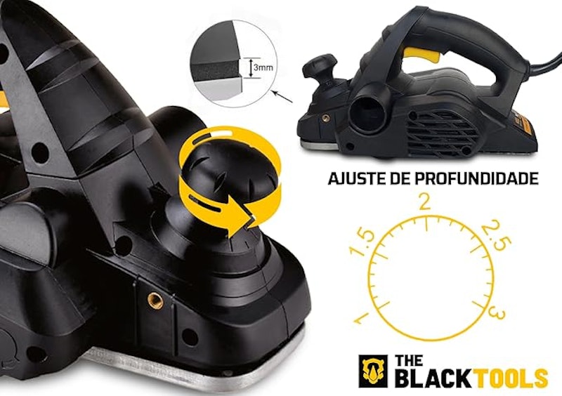 Plaina Elétrica Manual Profissional 780 W 4