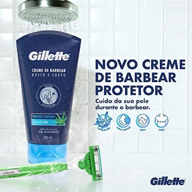 Creme de Barbear Gillette Rosto e Corpo 2