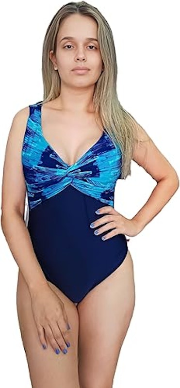 Maiô Feminino Estampado Recorte 4