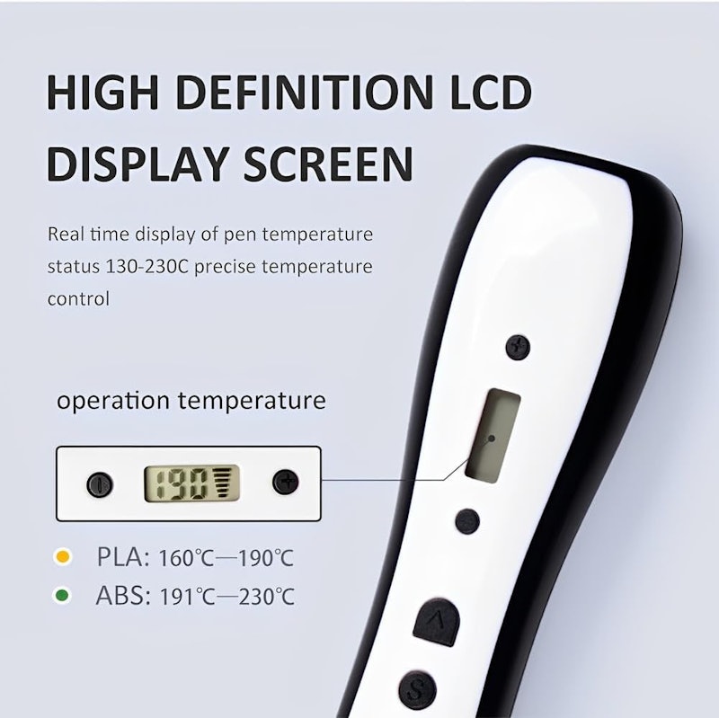 Caneta 3D RP700C com Tela OLED 3